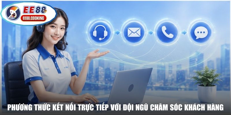 Phương thức kết nối trực tiếp với đội ngũ chăm sóc khách hàng